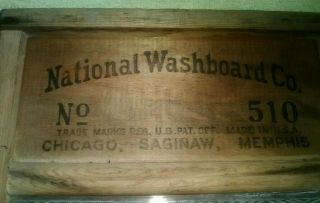 ALANTIC No.  510 Glass Washboard by National Washboard Co. 8