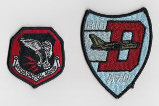 Usaf - 4450th Tactical Group Patch Set - Nellis Afb - A - 7d & F - 117 Stealth