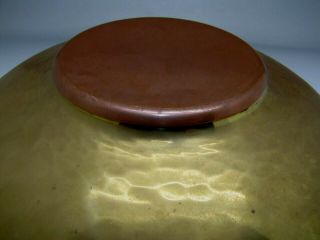antique arts and crafts copper & brass fruit bowl alms dish plate vintage 6