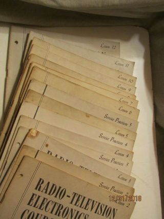 15 Booklets 1955 Radio - Television Electronics Course Home Study by RCA Institute 2