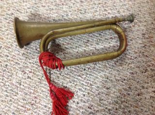 Spanish American War Rare Usmc Inscribed Bugle The Bud Worthington Company