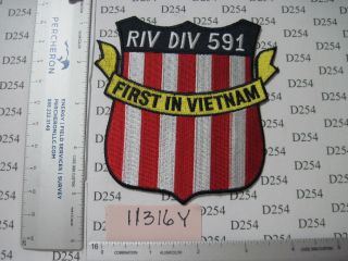 Us Navy Usn Patch Vietnam War River Division 591 First In Pbr River Patrol Boat