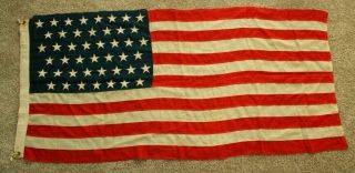 1896 Spanish American War 45 Star Us Flag Stitched Stars & Stripes 67 " X 32 "