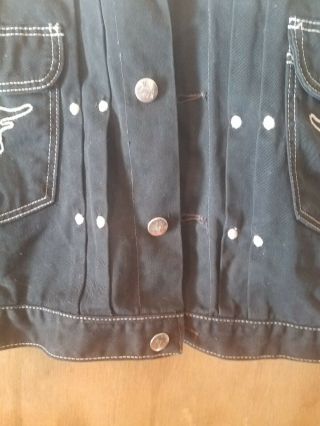 Hopalong Cassidy Denim Jacket Boys Sz12 Western Cowboy Costume Vintage Blue Bell 5