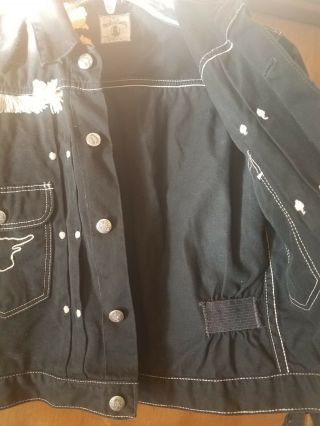 Hopalong Cassidy Denim Jacket Boys Sz12 Western Cowboy Costume Vintage Blue Bell 8