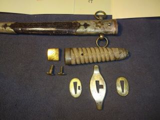 Japanese Meiji Naval officer ' s sword tanto,  dagger 