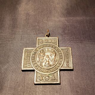Vintage Spanish American War Veteran Medal - Joseph Mayer Engraved