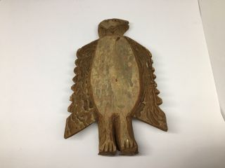 Hand Carved Wooden Bird Antique Primitive Eagle Sculpture Wood Figure Folk Art