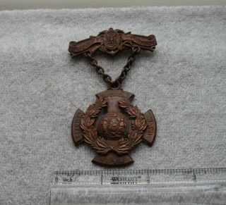 Fine Spanish American War Veteran Medal - Jersey Volunteer - Bronze - Nr