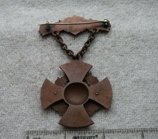 Fine SPANISH AMERICAN WAR VETERAN Medal - JERSEY VOLUNTEER - Bronze - NR 4