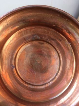 Vintage Arts And Crafts Style Linton Copper And Brass Tazza/Pedestal Bowl 4