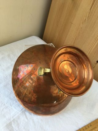 Vintage Arts And Crafts Style Linton Copper And Brass Tazza/Pedestal Bowl 5