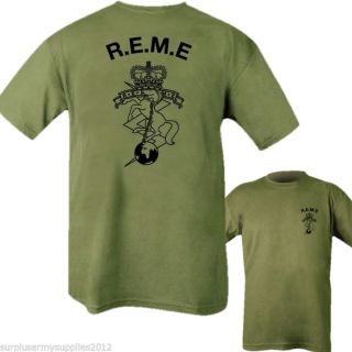 Reme Regiment T - Shirt Mens S - 2xl Electrical Mechanical Engineers British Army