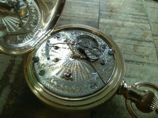 Hamilton 18s pocket watch /946 23 Jewels Adjusted,  14K Solid Gold Case,  Serviced 11