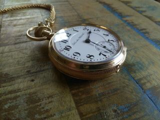 Hamilton 18s pocket watch /946 23 Jewels Adjusted,  14K Solid Gold Case,  Serviced 3