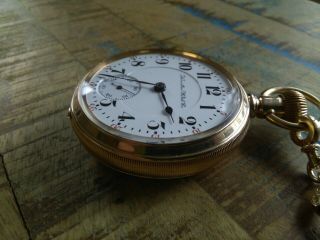 Hamilton 18s pocket watch /946 23 Jewels Adjusted,  14K Solid Gold Case,  Serviced 5