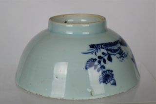 Fine Antique Chinese Hand painted Blue and White Bowl 7