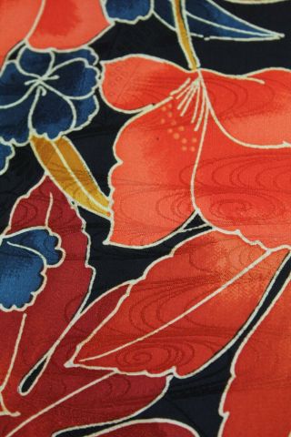 Japanese Komon Kimono Red s0404 2