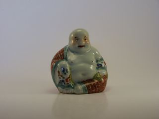 Antique Chinese Porcelain Famille Rose Buddha - 20th Century