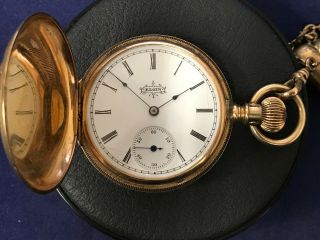 Vintage 1895 Elgin 119 6s 11j 14k Solid Gold Pocket Watch