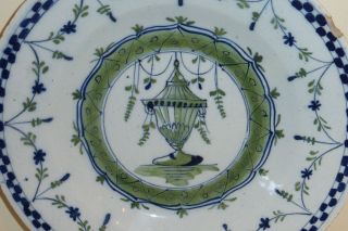 Antique English Delft Plate Circa 1750 - Extremely Rare and Hard to Find 3
