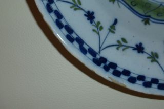 Antique English Delft Plate Circa 1750 - Extremely Rare and Hard to Find 8