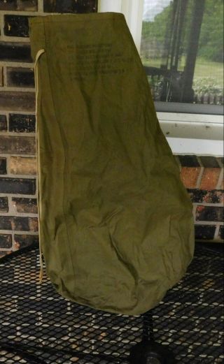 1944 Wwll Us Military Waterproof Clothing Laundry Od Bag Marines