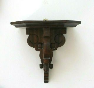 Vintage Carved Wooden Victorian Style Wall Bracket,  Curio,  Plate Display Shelf