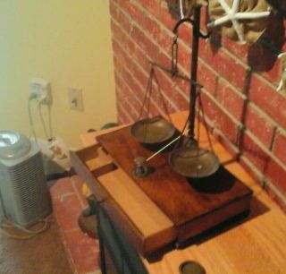 1890s HENRY TROEMNER BALANCE SCALES GOLD OR APOTHECARY ANTIQUE 3