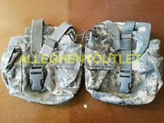 Qty 2 Us Military Army Molle Acu 1 Qt Canteen Cover General Purpose Pouch
