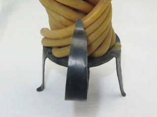 Antique Probably 18th Century Wrought Iron Wax Jack Candle Holder For Wax Seal 5