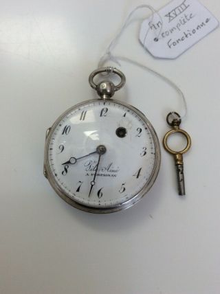 Fusee Pocket Watch,  Circa End Xviiith Century,  Villa Aîné à Perpignan 7