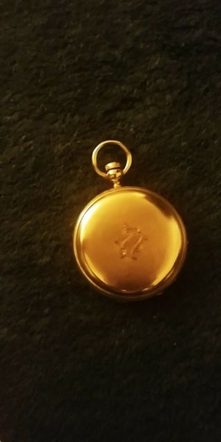ANTIQUE ELGIN FANCY ENGRAVED HUNTING CASE POCKET WATCH 14K YELLOW GOLD 2