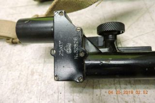 WWII JAPANESE Military KOGAKU No.  32826 WWII 25x13 Sniper RIFLE SCOPE W/case 3