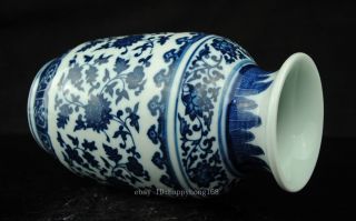 Exquisite China Hand Painted flower Blue and White Porcelain vase b02 4
