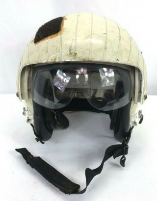 Vintage Us Navy Gentex Pilots Flight Helmet