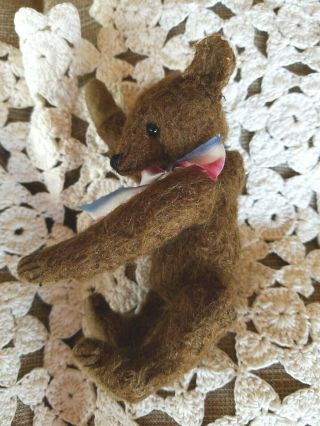 OOAK Artist Made Mohair Teddy Bear TINY PATRIOTIC BEAR TEDDY BEAR FRIEND 6