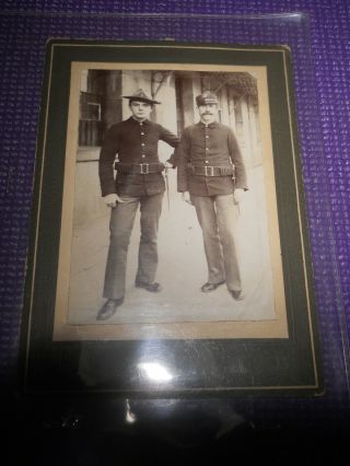 Spanish American War Photo 2 Soldiers In Uniform 1898 - 1902 Militaria