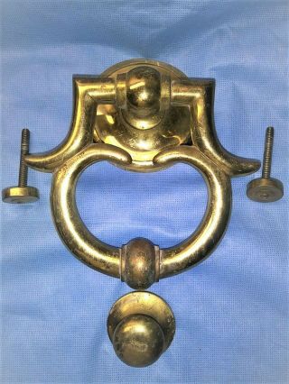 Heavy Solid Brass Door Knocker French Country Made In Italy Cra