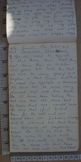 Selous Scouts 6 Troop diary kept on operations in 1976 during Rhodesian Bush War 10
