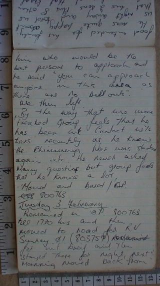 Selous Scouts 6 Troop diary kept on operations in 1976 during Rhodesian Bush War 3