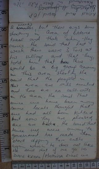 Selous Scouts 6 Troop diary kept on operations in 1976 during Rhodesian Bush War 4