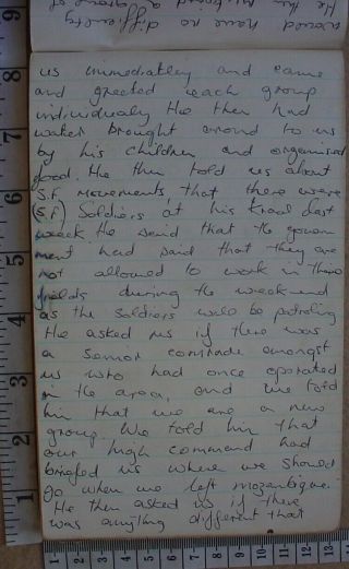 Selous Scouts 6 Troop diary kept on operations in 1976 during Rhodesian Bush War 5