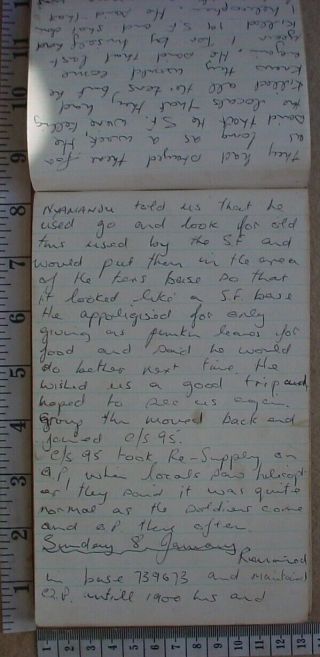 Selous Scouts 6 Troop diary kept on operations in 1976 during Rhodesian Bush War 8