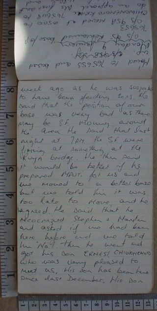 Selous Scouts 6 Troop diary kept on operations in 1976 during Rhodesian Bush War 9