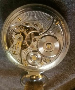 SANTA FE SPECIAL Double Roller 21 Jewel POCKET WATCH Illinois Watch Co. 3