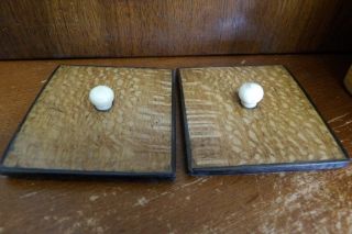 Small Antique 19thc English Wooden Tea Box with Lids 7