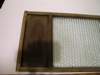 Vintage Carolina Wood and Glass Washboard 4