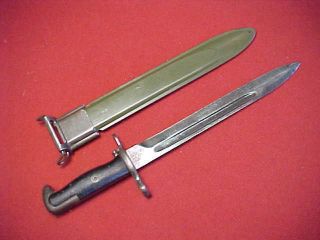 WWlI US M1 GARAND BAYONET 10 INCH ONEIDA LTD RARE 1943 DATED VERSION 2