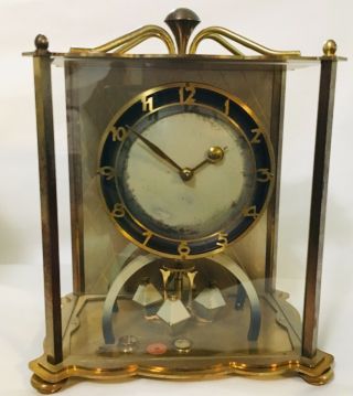 Antique Rare euramca trading company german table Anniversary clock. 3